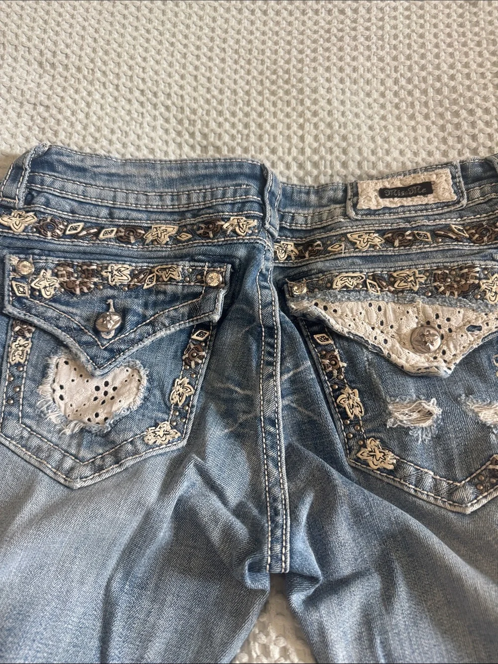 Miss Me Light Blue Boot Cut Jeans
